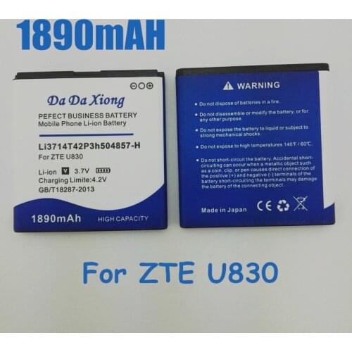 1890mAh Li3714T42P3h504857-H Battery for ZTE Beeline smart 2 V808 U880S U812 V788D U830 N788 U788 N789 N799D battery