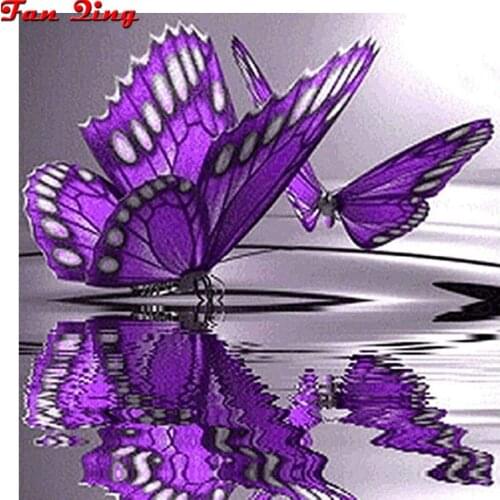 5D DIY Full Square /round Diamond Painting Animal Butterfly Mosaic Diamond Embroidery Decor Home Picture Of Rhinestone Handmade