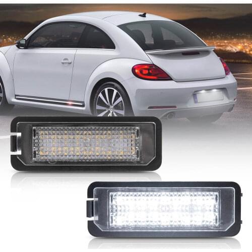 Car LED License Number Plate Light Bulb For Volkswagen VW Amarok Bettle Golf VI VII Passat B7 Saloon Polo V Seat Leon III