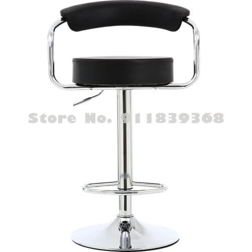 Bar Chair Lift Chair Modern Simple Back Bar Chair Family Bar Stool Front Desk Chair High Foot Cashier Stool Rotation