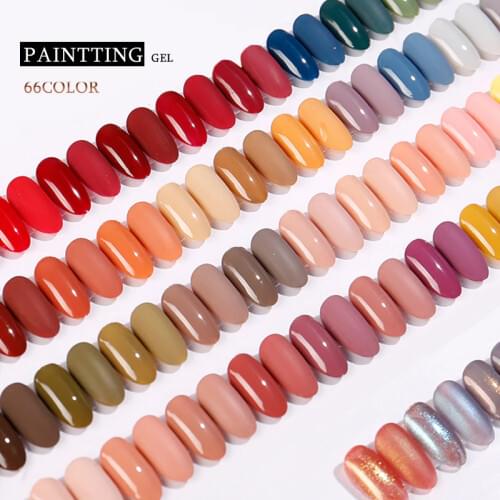 CHUNSHU 66-color Painting Gel Nail Art Ice Nails Polish Jelly Like 5ml Factory Wholesale UV LED Lamp Soak Off Varnish Manicure