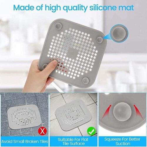 Shower Drain Covers Silicone Tube Drain Hair Catcher Protectors Home Kitchen Sucker Trap For Bathroom With Drain Filter Sto A2E9