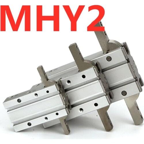 MHY2 10D 16D 20D 25D Double Acting Pneumatic Gripper SMC size Y Type 180 Degree Angular Style Aluminium Clamps Bore 10-25mm