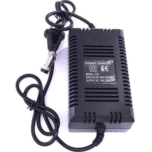 EU Standard 36V 1.8A Electric Scooter Charger 3 Pin XLR Female Plug Gel Lead Acid Smart Power Fast Charging 12AH 14AH 20AH