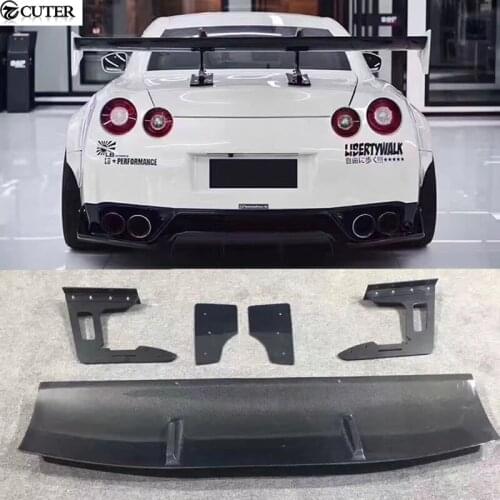 GTR R35 LB style Auto Racing Carbon Fiber Rear Wing Spoiler for Nissan R35 GT-R GTR LB PERFORMANCE 09-15