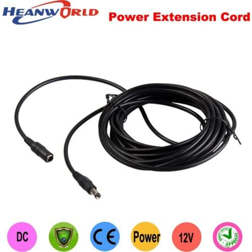 Heanworld cctv IP camera cable 10M Power extension Cable CCTV System Power cord use for security camera cable