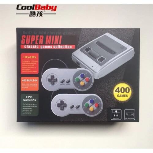 EU Game Retro Classic Handheld Game Player Console Portable Mini Family TV Video Consoles Built-in 400 Games Dual Gamepad