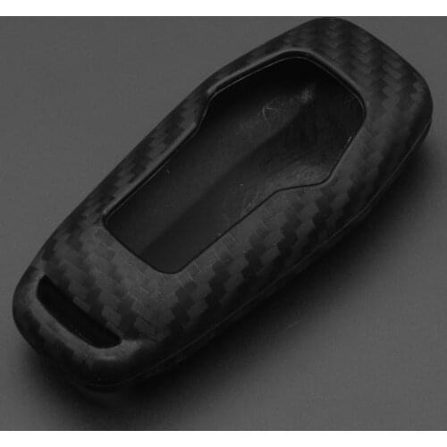 Kutery 10PCS Remote Carbon Silicone Key Cover Case For Ford Fusion Mustang F-150 F-450 Edge Explorer F-550 Lincoln MKZ MKC