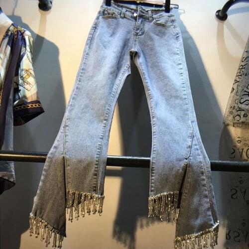 LAJWMPLXLS Women's Flared Jeans