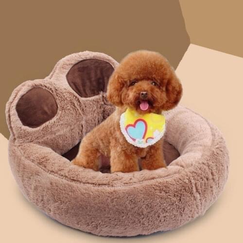 Pet Bed Dog Cat Warm Bed Winter Bed Pet Nest Paw Kennel For Cat Puppy Sofa Beds For Dogs Accessories