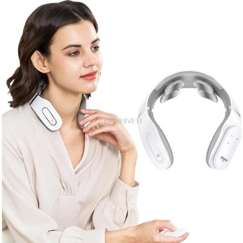 Electric Neck Cervical Massager Kneading Remote Control Physical Therapy Pain Relief Health Care Relax Spine Massagem Machine