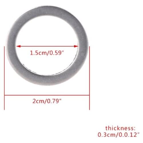 2 Pcs Bicycle Pedal Spacer Crank Cycling MTB Bike Stainless Steel Ring Washers