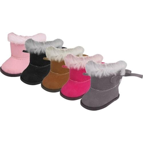 Pair of Fashion Handmade Winter Boots 43cm Baby Dolls 18'' American Dolls Accs