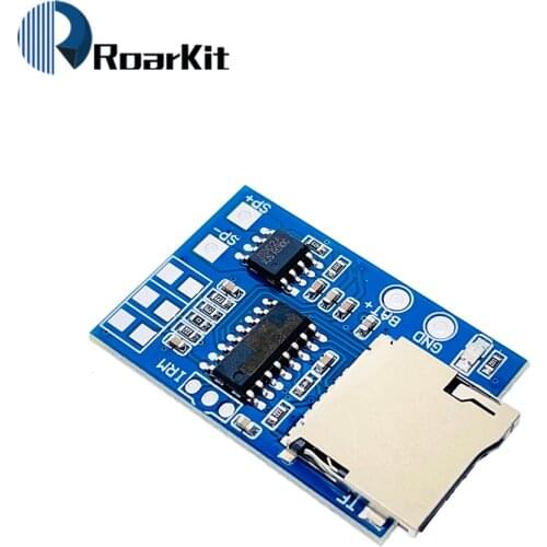 TF card MP3 decoder board with 2W power decoding module 3.7-5V mixed mono playback with memory