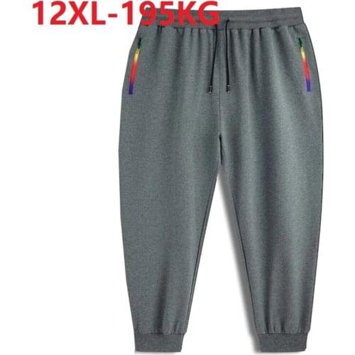 Plus size 7XL 8XL 11XL 12XL men sweatpants summer spring oversize soprts pants Stretch Elasticity loose pants 150KG 70 72 74 76