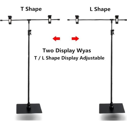 Adjustable Poster Stand Stainless Steel Display Banner Stand Holder With Clip Display Shelf Holder
