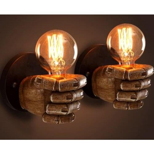 Retro industrial style nostalgic bar restaurant barber clothing shop corridor stairway creative decorative wall lamp