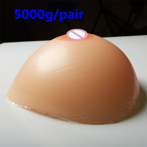5000g/pair Huge Silicone Breast Forms Super Big Fake Breast Medical Grade Silicone Boobs Classic Triangle