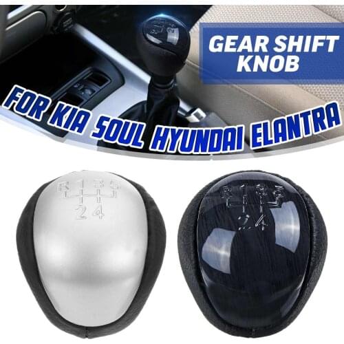 Car Styling 5 Speed Manual Gear Shift Knob Shifter Lever Stick Head For Hyundai Elantra I30 For Kia Forte Soul