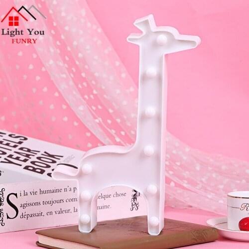 LED Giraffe Modeling Light Deer Christmas Creative Decoration Night Light