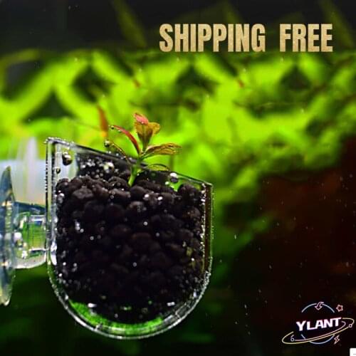 Aquarium decoration Hanging fish tank Mini Crystal Acrylic Pot Polka Water potted planting cylinder cup aquarium accessories