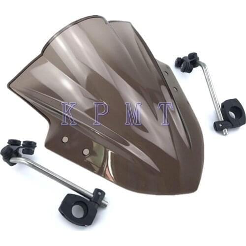 Motorcycle Windshield Windscreen With adjustable bracket Wind Screen For CFmoto 400nk 650NK 150nk 250NK