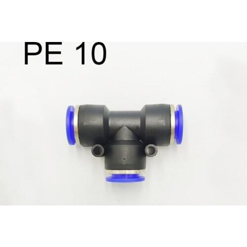 10PCS Pneumatic Fitting 3way 10mm Pipe Connector Tube Air Quick Fittings Water Push In Hose Couping