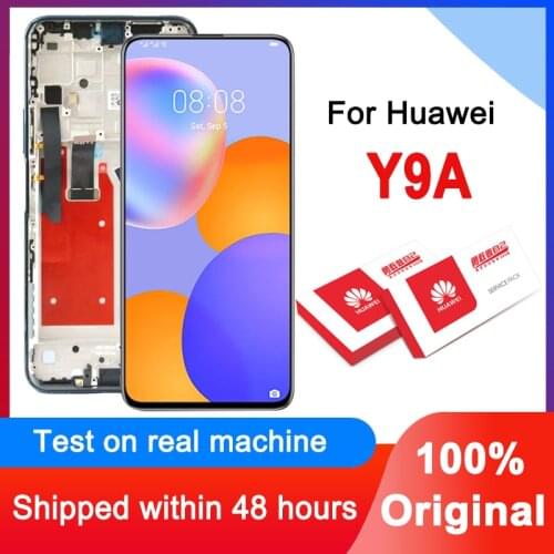 100% Tested 6.72'' Display Replacement For Huawei Y9A IPS LCD Touch Screen Digitizer Assembly FRL-22 FRL-23 FRL-L22 Repair Parts