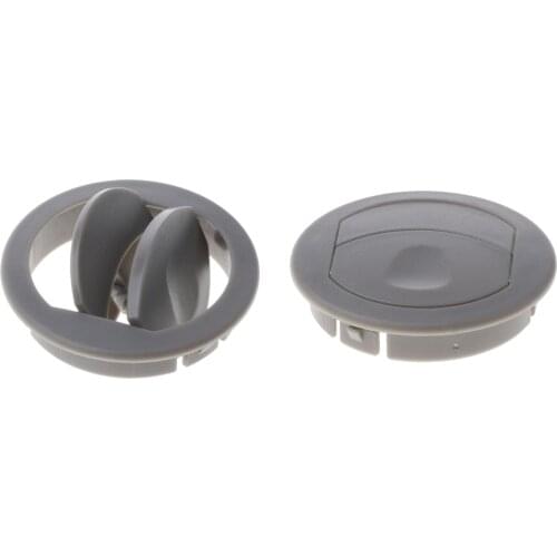 2x Car RV ATV Interior Round Ceiling A/C Vent Air Outlet Rotating Open Close