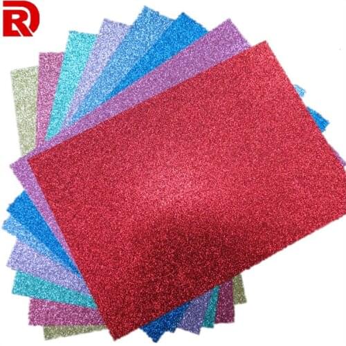 300gsm A4 size glitter paper for christmas decoration DIY gift decor card glitter paper craft