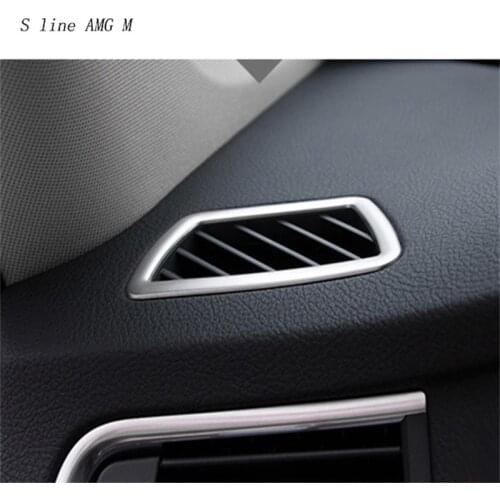 Car Styling For BMW F07 5gt Auto Interior Accessories Refit metal Sticker Cover AC Outlet Trim Air Outlet Frame Decoration 535i