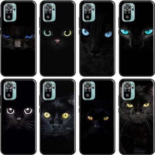 Cat Staring Eye Cool Case For Xiaomi Redmi Note 10 9 8 Pro 9S 8T Soft Cover For Redmi 9 9A 9C 9T 8A K40 Funda
