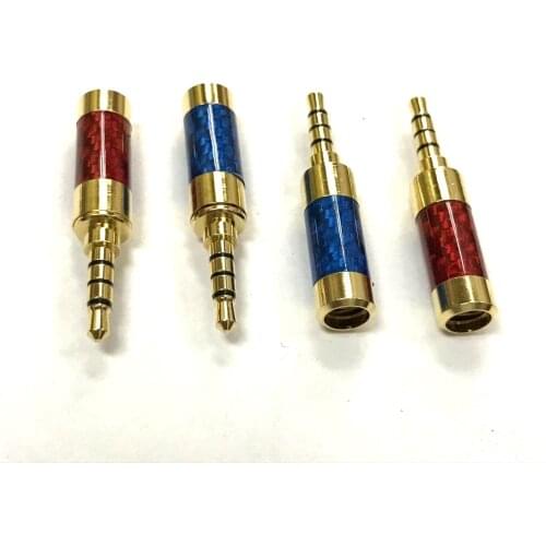 Color carbon fiber 3.5 four-level plug