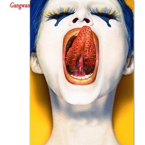 Home Decor Diamond Embroidery Mosaic Horror Lady For Gift Diy Diamond Painting girl Cross Stitch kit picture full square round