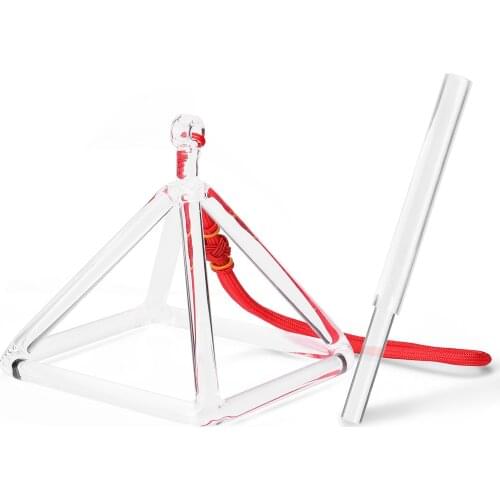 Crystal Material Singing Pyramid Percussion Instruments Yoga Meditation Relaxation Tool Drum Accessories