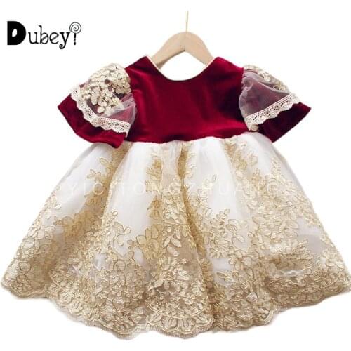 Spain Royal Girl Princess Dress with Bow Party Dress Little Girls Dresses for Birthday Wedding Prom Kids Dresses for Girls