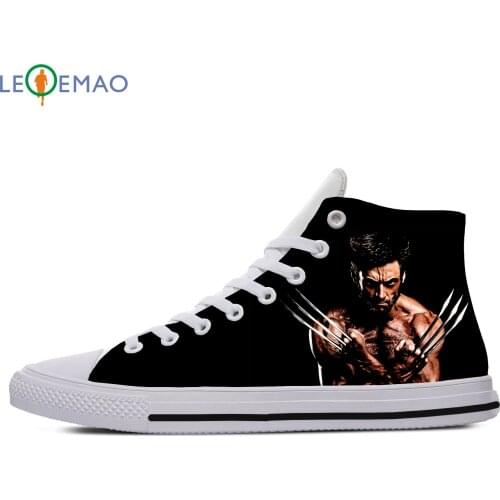Custom Spring Autumn Canvas Shoes Hugh Jackman High Quality Handiness Flats Mens Casual Shoes Comfortable Big White Zapatillas