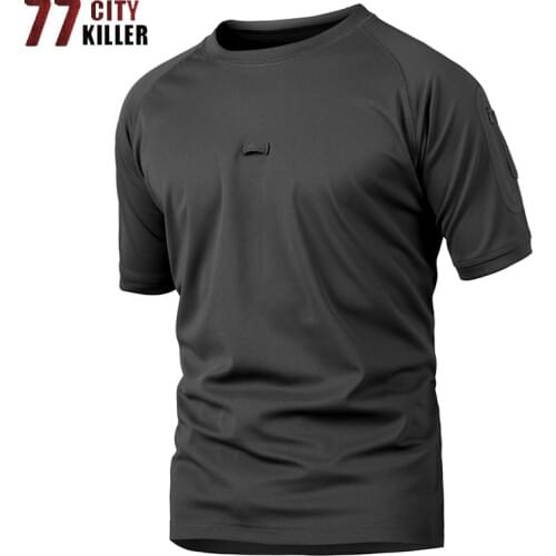77City Killer Summer Tactical T-shirt Men Army Military Camouflage Mens Tshirt Outwear Quick Drying Camisetas hombre Size S-5XL