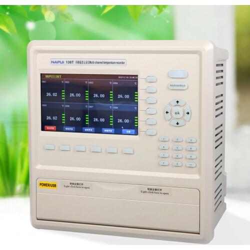 Fast arrival 130T-16 multi-channel temperature recorder Channel 16 touch-screen temperature recorder