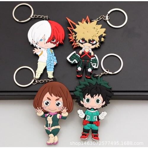 My Hero Academia 4style New Fashion Anime Toy Figures Keychain Cartoon Keyholder Birthday Unisex Gifts New