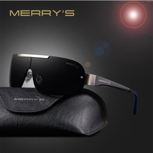 MERRYS Fashion Classic Polarized Sunglasses Men Brand Designer HD Goggle Mens Integrated Eyewear Sun glasses UV400 S'8616
