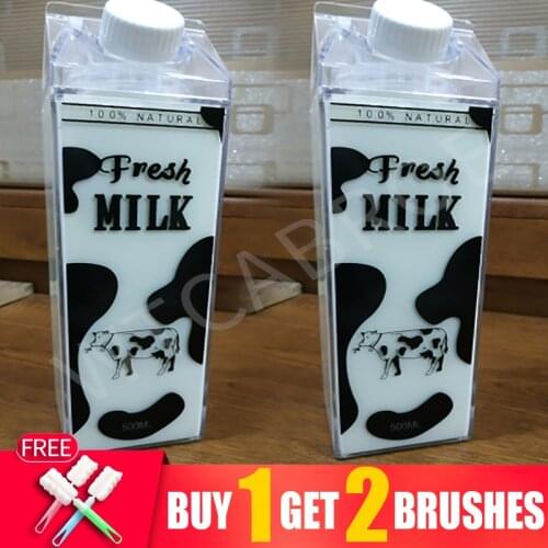 My 500ml Fresh Milk Drinking Sport Water Bottle Animal Milk My Cute Cartoon Creative Plastic Outdoor Drink Drinkware For Bottles