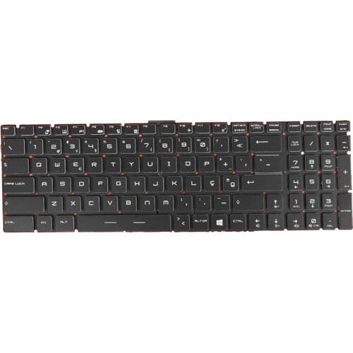 New Full Colorful Backlit Keyboard Applies to Portuguese MSI Steel GS60 GS70