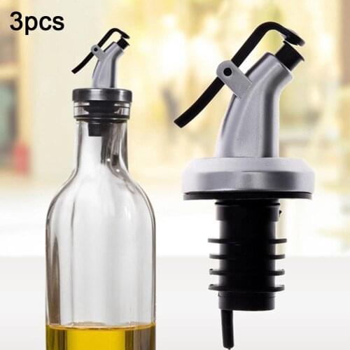 New 3Pcs Oil Vinegar Bottle Stopper Spout Leakproof Nozzle Dispenser Wine Pourer Kitchen Supplies,Dining & Bar