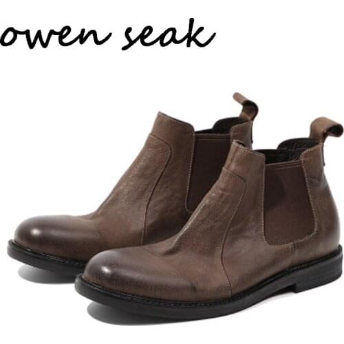Мужские ботинки челси Owen Seak China At AliExpress
