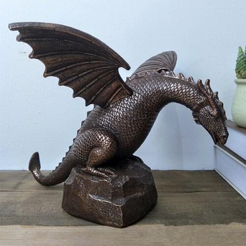 Resin Crafts Water Spray Dinosaur Ornaments Outdoor Gardening Decoration Dinosaur Ornaments Mini Garden Accessories Home Decor