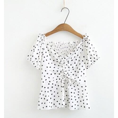 Plus Size Womens White Black Chiffon Blouse Short Sleeve Slim Summer Croptops Oversized OL Tops