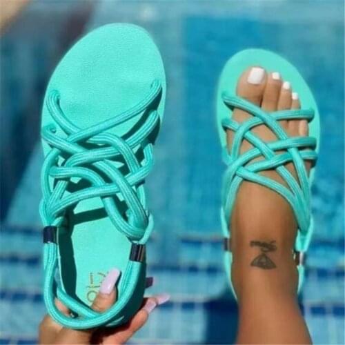 Womens Sandals Wedges Footwear Summer Platform Sandals Women Shoes Female Slip on Peep Toe Knitted Ladies Sneakers Casual 43