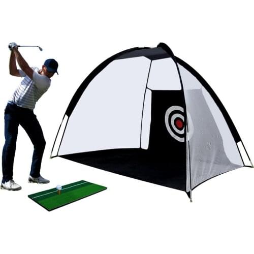 Golf Practice Net Tent Golf Hitting Cage Garden Grassland Practice Tent Rete Da Golf Training Equipment Mesh Mat Outdoor Swing