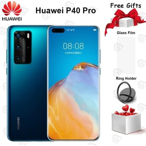 100% Original Huawei P40 Pro 5G Mobile Phone 6.58 Inch 90Hz Screen 8G+128G Kirin 990 Android 10 50MP Quad Cameras 40W Smartphone
